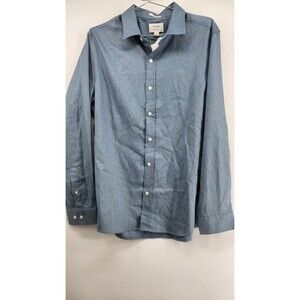 Julian & Mark Mens Blue Large Soft Touch Solid Long Sleeve Shirt NWOT